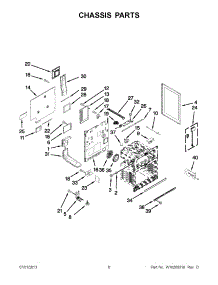 03 - Chassis Parts parts for Maytag Range JDR8895BAW13 from AppliancePartsPros.com