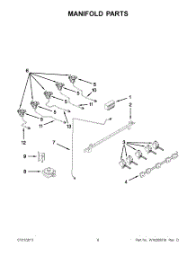 04 - Manifold Parts parts for Maytag Range JDR8895BAW13 from AppliancePartsPros.com