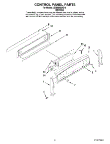 02 - Control Panel Parts parts for Maytag Range JER8895BAS10 from AppliancePartsPros.com