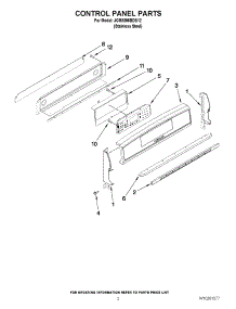 02 - Control Panel Parts parts for Maytag Range JGR8895BDS12 from AppliancePartsPros.com