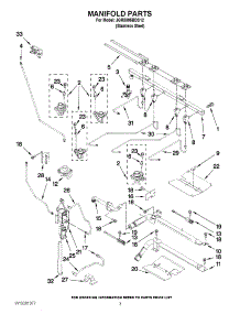 03 - Manifold Parts parts for Maytag Range JGR8895BDS12 from AppliancePartsPros.com