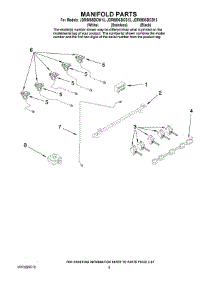 04 - Manifold Parts parts for Maytag Range JDR8895BCW13 from AppliancePartsPros.com