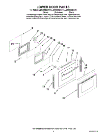 06 - Lower Door Parts parts for Maytag Range JDR8895BCW13 from AppliancePartsPros.com