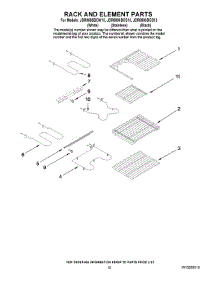 07 - Rack And Element Parts parts for Maytag Range JDR8895BCW13 from AppliancePartsPros.com
