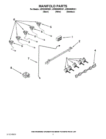 04 - Manifold Parts parts for Maytag Range JDR8880RDW1 from AppliancePartsPros.com