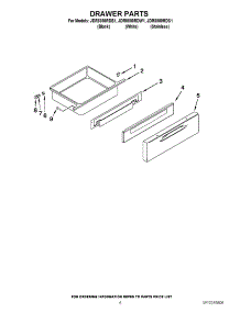 05 - Drawer Parts parts for Maytag Range JDR8880RDB1 from AppliancePartsPros.com