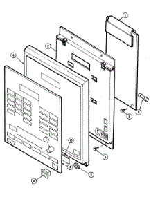03 - Control Panel (Rcm48j / Jw-14T) parts for Jenn-Air Oven WMG3020B from AppliancePartsPros.com