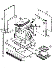 02 - Body parts for Jenn-Air Oven WMG3020B from AppliancePartsPros.com