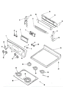 Control Panel / Top Assembly parts for Jenn-Air Range JER8885RCS from AppliancePartsPros.com