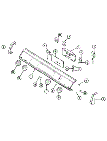 06 - Control Panel (Wht) parts for Jenn-Air Range SEG196W-C from AppliancePartsPros.com
