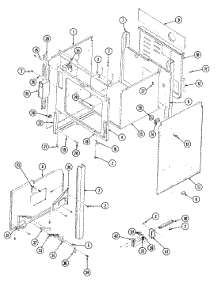 05 - Body (Wht) parts for Jenn-Air Range SEG196W-C from AppliancePartsPros.com