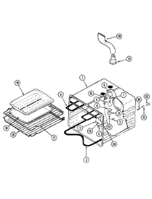 11 - Oven Liner (Wht) parts for Jenn-Air Range SEG196W-C from AppliancePartsPros.com