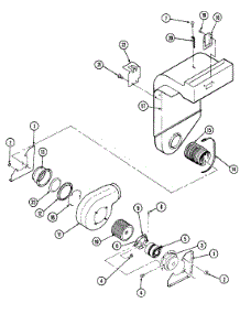 02 - Blower Motor-Blower / Plenum parts for Jenn-Air Range SEG196W-C from AppliancePartsPros.com