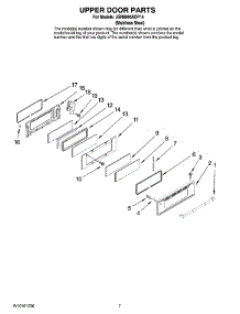 05 - Upper Door Parts parts for Maytag Range JGR8890ADP14 from AppliancePartsPros.com
