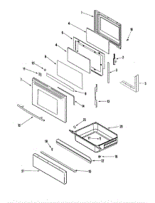 Door / Drawer (Stl) parts for Jenn-Air Range JER8885RCS from AppliancePartsPros.com