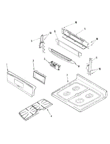 03 - Control Panel / Top Assembly parts for Jenn-Air Range JDR8880RDB from AppliancePartsPros.com