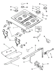 05 - Gas Controls parts for Jenn-Air Range JGS8750BDS from AppliancePartsPros.com