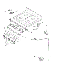 05 - Gas Controls parts for Jenn-Air Range JDR8880RDS from AppliancePartsPros.com