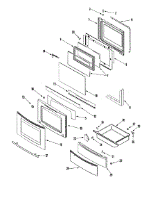 03 - Door / Drawer (Ser Pre 10) parts for Jenn-Air Range JGS8750BDB from AppliancePartsPros.com