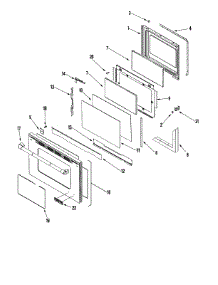 04 - Door (Ser Pre 11) parts for Jenn-Air Range JGS8860BDP from AppliancePartsPros.com
