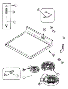 05 - Top Assembly parts for Jenn-Air Range FCE30510W from AppliancePartsPros.com