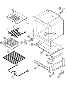 03 - Oven / Base parts for Jenn-Air Range FCE10510W from AppliancePartsPros.com