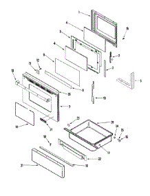 04 - Door / Drawer parts for Jenn-Air Range JGR8885RDP from AppliancePartsPros.com