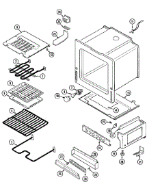 03 - Oven / Base parts for Jenn-Air Range FCE30510WC from AppliancePartsPros.com