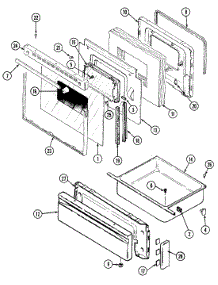 03 - Door / Drawer parts for Jenn-Air Range FCE2010B from AppliancePartsPros.com