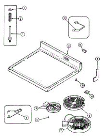 05 - Top Assembly parts for Jenn-Air Range FCE30610B from AppliancePartsPros.com