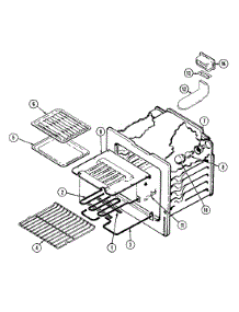 04 - Oven parts for Jenn-Air Range FCE4042B from AppliancePartsPros.com