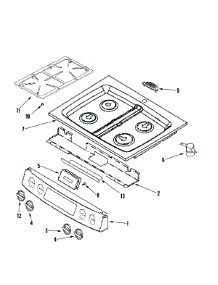 02 - Control Panel / Top Assembly parts for Jenn-Air Range JDS8850BDB from AppliancePartsPros.com