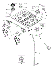 05 - Gas Controls parts for Jenn-Air Range JDS8850BDW from AppliancePartsPros.com