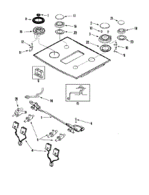 06 - Gas Controls / Surface Burners parts for Jenn-Air Range JGS9900BDB from AppliancePartsPros.com