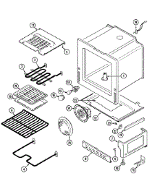 04 - Oven / Base parts for Jenn-Air Range FCE10610W from AppliancePartsPros.com