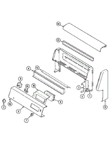 02 - Control Panel parts for Jenn-Air Range FCE10501WC from AppliancePartsPros.com