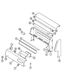 02 - Control Panel parts for Jenn-Air Range FCE10610A from AppliancePartsPros.com