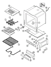 04 - Oven / Base parts for Jenn-Air Range FCE10500WC from AppliancePartsPros.com