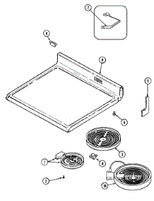 05 - Top Assembly parts for Jenn-Air Range FCE70610A from AppliancePartsPros.com