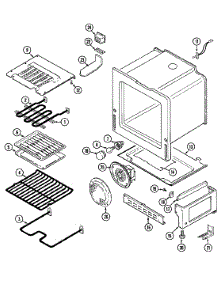 04 - Oven / Base parts for Jenn-Air Range FCE70610A from AppliancePartsPros.com