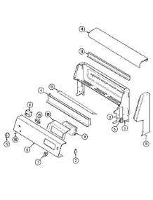 02 - Control Panel parts for Jenn-Air Range FCE10500W from AppliancePartsPros.com