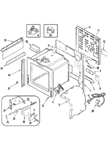 02 - Body parts for Jenn-Air Range JES9860BCB from AppliancePartsPros.com
