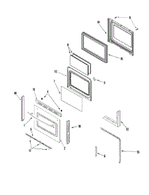 03 - Door (Lower) parts for Jenn-Air Range JDR8895ACB from AppliancePartsPros.com