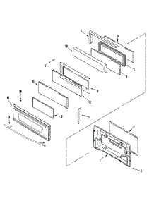 04 - Door (Upper-Stl) parts for Jenn-Air Range JDR8895ACS from AppliancePartsPros.com