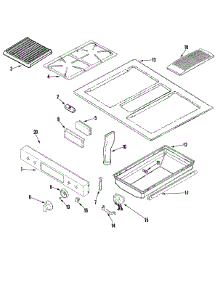 03 - Control Panel / Top Assembly parts for Jenn-Air Range JDS9861AAP from AppliancePartsPros.com