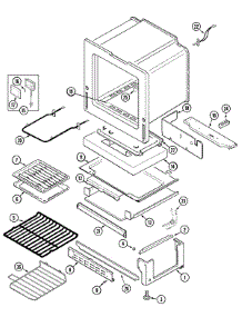 04 - Oven / Base parts for Jenn-Air Range JGS8750ADW from AppliancePartsPros.com