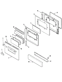04 - Door / Access Panel parts for Jenn-Air Range JDS9861AAP from AppliancePartsPros.com