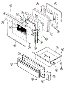 03 - Door / Drawer parts for Jenn-Air Range FCG2040B from AppliancePartsPros.com