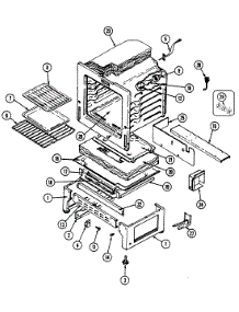 05 - Oven parts for Jenn-Air Range FCG2040B from AppliancePartsPros.com