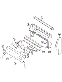 02 - Control Panel parts for Jenn-Air Range JE3842VRV from AppliancePartsPros.com
